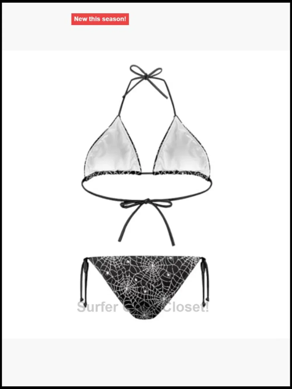 Sexy Halter Thong Bikini 2 Piece Set Tie Sides Summer Triangle Swimwear
